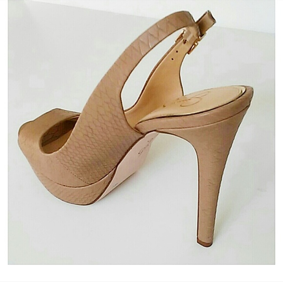 NWOT Jessica Simpson | Nude Snake Skin Pat… - Picture 7 of 8